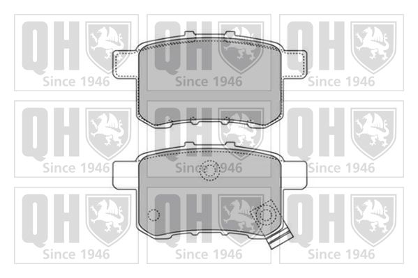 QUINTON HAZELL Комплект тормозных колодок, дисковый тормоз BP1659